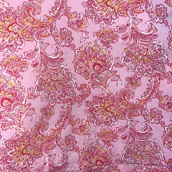 Lands’ End Women’s Plus size 18W 18 W floral paisley pink shorts - Picture 6 of 12